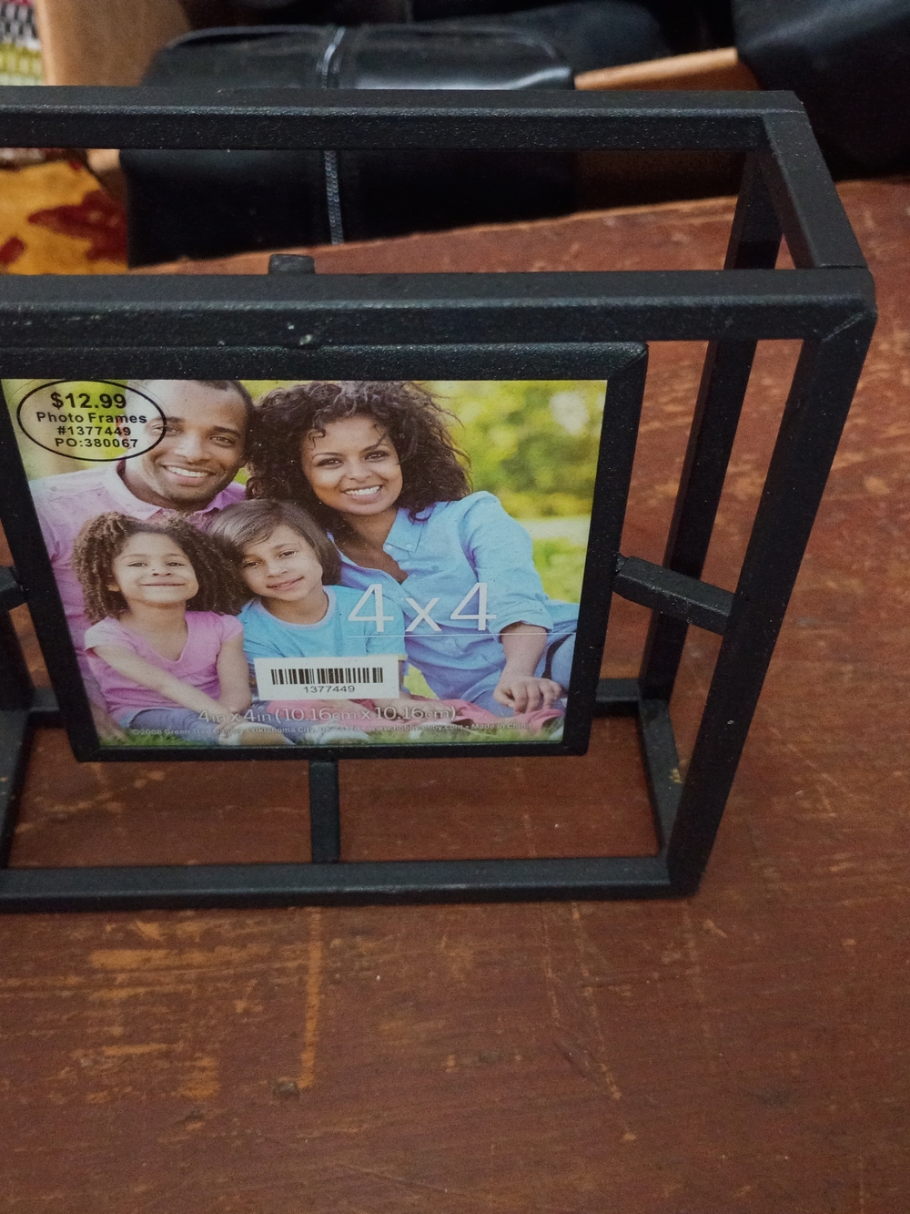 Othr Black Metal 4x4 Photo Frame Display